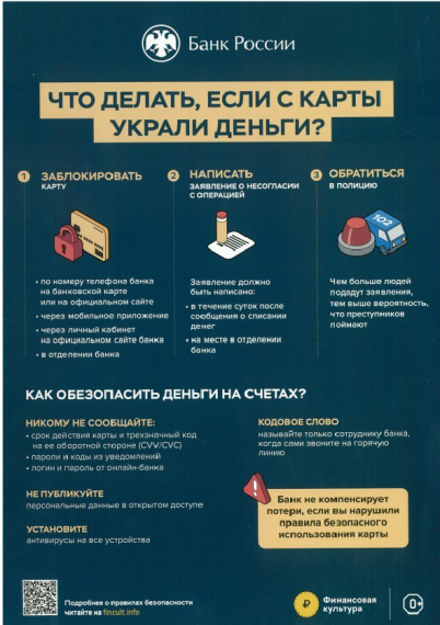 Информация Банка России о недопущении мошеннических действий.